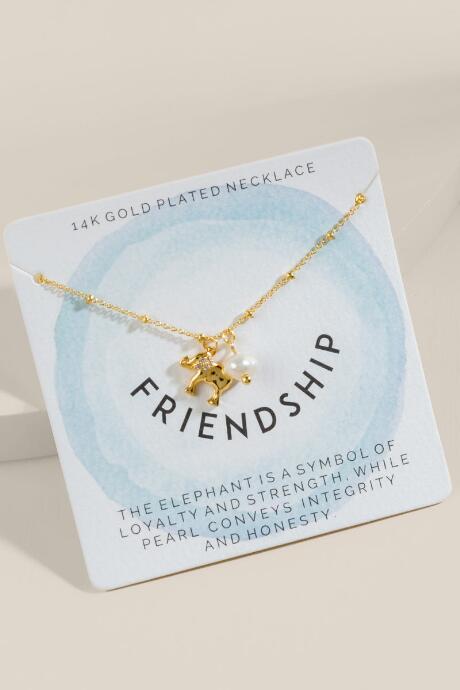Francesca's Logan Symbol Pendant Necklace - Blue