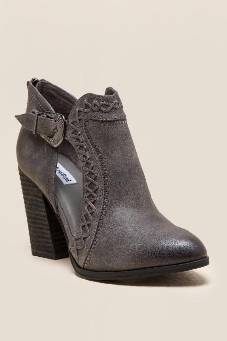 Not Rated Junior Chopout Ankle Boot - Charcoal