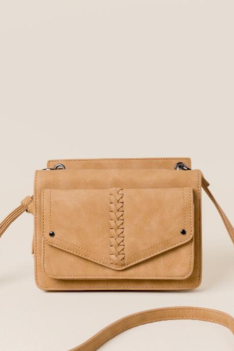 Francesca's Whitney Crossbody Wallet - Tan