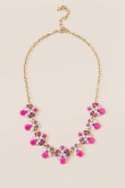 Francesca's Jo Neon Pink Statement Necklace - Neon Pink