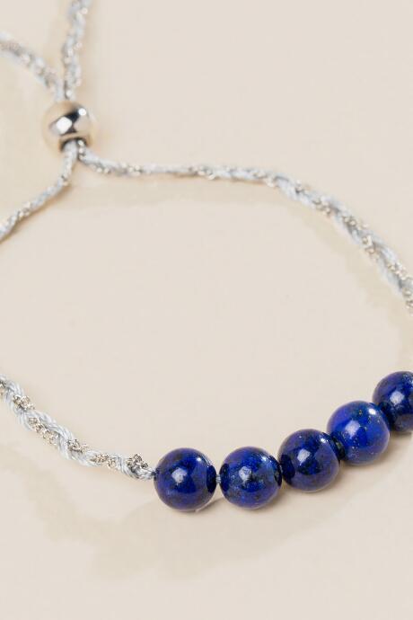 Francesca's Lapis Pull Tie Bracelet - Blue