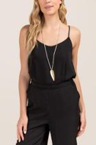 Francesca Inchess Tatianna Culotte Jumpsuit - Black
