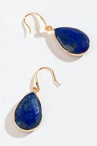 Francesca's Jayden Lapis Stone Drop Earrings - Blue
