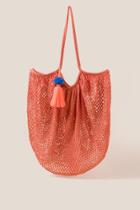 Francesca's Amara Mesh Bag - Orange