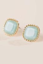 Francesca Inchess Adele Facet Mint Studs - Mint