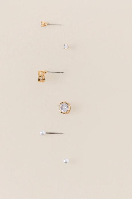 Francesca's Heidi Cubic Zirconia Stud Earring Set - Crystal
