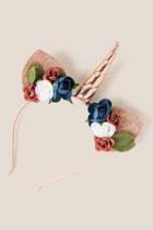 Francesca's Sussie Floral Caticorn Headband - Multi