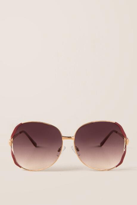 Francescas San Juan Square Sunglasses - Gold