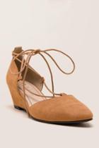 Cl By Laundry - Trissa Lace-up Sliver Wedge - Tan