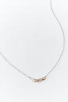 Francesca's Morgan Heart Trio Pendant Necklace - Mixed Plating