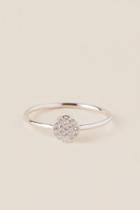 Francesca's Sterling Silver Cubic Zirconia Circle Ring - Silver