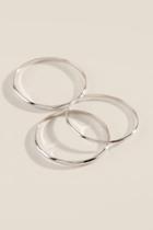 Francesca Inchess Sarah Sterling Silver Ring Set - Silver