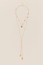 Francesca's Bexley Hammered Coins Layered Necklace - Gold