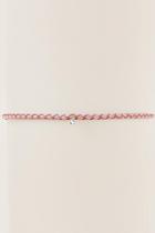 Francesca's Lori Leather Braided Choker In Blush - Blush