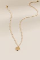Francesca's Sasha Aquarius Coin Necklace - Gold