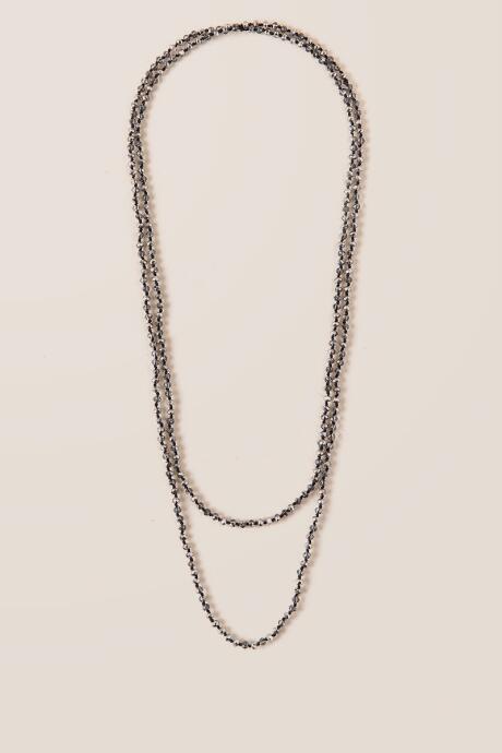 Francesca Inchess Natalia Beaded Strand Necklace In Hematite - Hematite