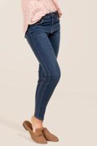Almost Famous Kinsley Mid Rise Dark Legging Jean - Dark