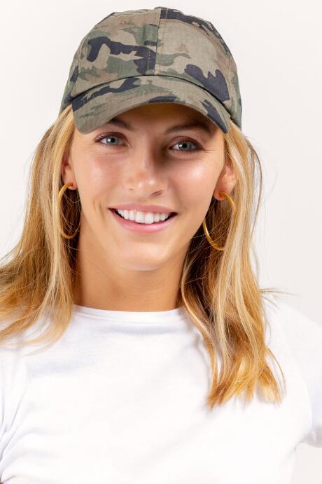 Francesca's Camo Baseball Hat - Green
