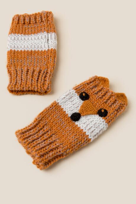Francesca's Demi Fox Gloves - Amber