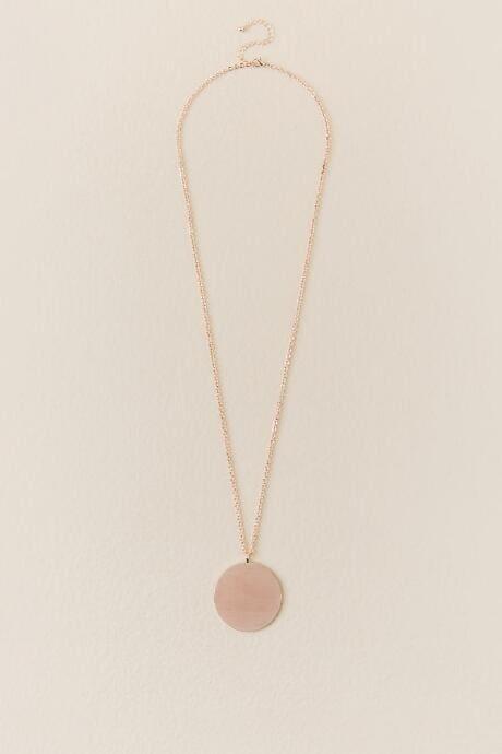 Francesca's Alissa Rose Gold Pendant Necklace - Rose/gold