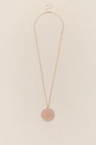 Francesca's Alissa Rose Gold Pendant Necklace - Rose/gold