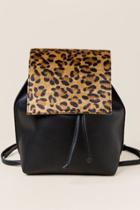 Francesca's Adalynn Leopard Backpack - Black