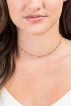 Francesca's Mae Coin Station Choker Necklace - Gold