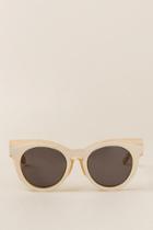 Francesca Inchess Desiree Double Frame Sunglasses - Ivory