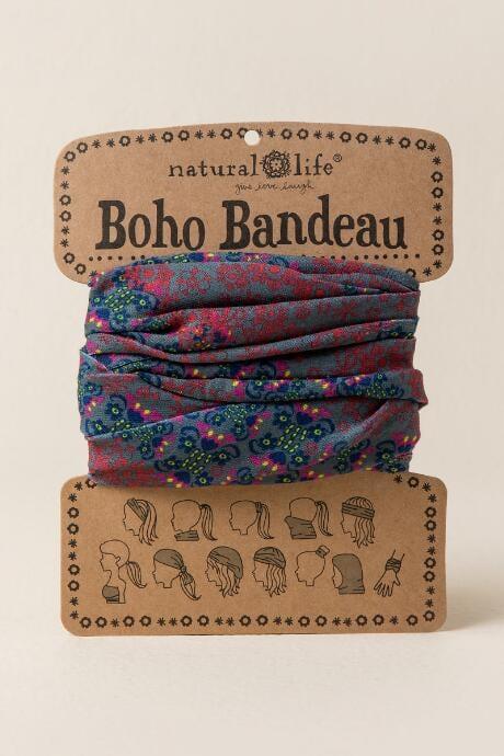 Francesca's Boho Bandeau By Natural Life In Floral Afterglow - Gray
