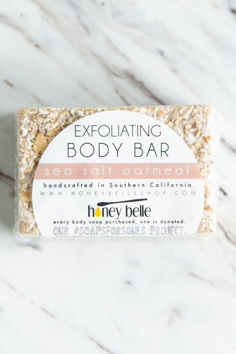 Francesca Inchess Honey Belle Sea Salt Oatmeal Body Bar