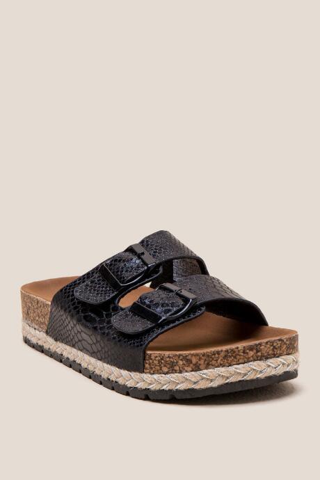 Francesca Inchess Wanted Bedrock Footbed Platform - Black