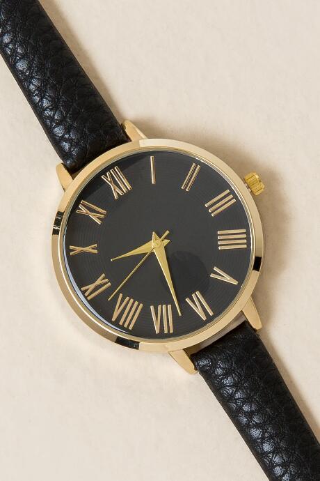 Francesca's Jordan Skinny Watch - Black