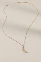 Francesca's Alyssa Moon Pendant Necklace - Gold