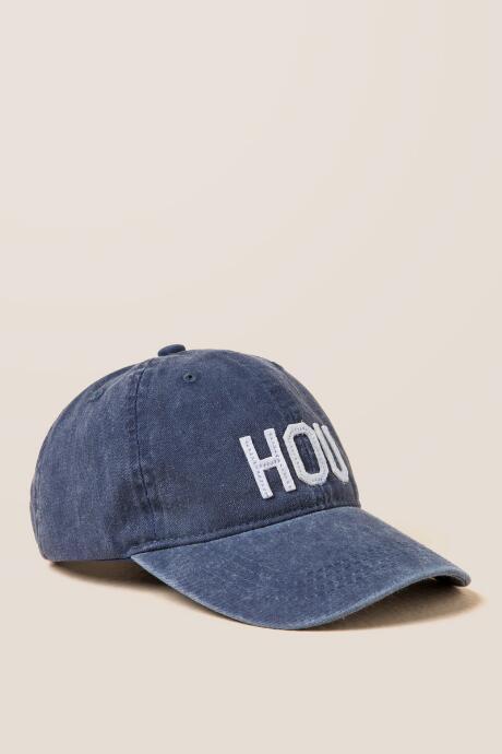 Francesca's Hou Baseball Cap - Blue