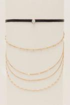 Francesca's Paola Layered Choker - Tan