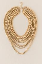 Francesca Inchess Elaine Beaded Statement Necklace In Gold - Gold