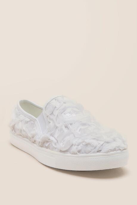 Wanted Frills Floral Sneaker - White