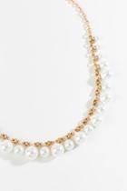 Francesca's Veronica Pearl Statement Necklace - Pearl