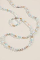 Francesca Inchess Camellia Beaded Stone Necklace - Multi