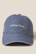Francesca's Felling Shady Baseball Cap - Gray