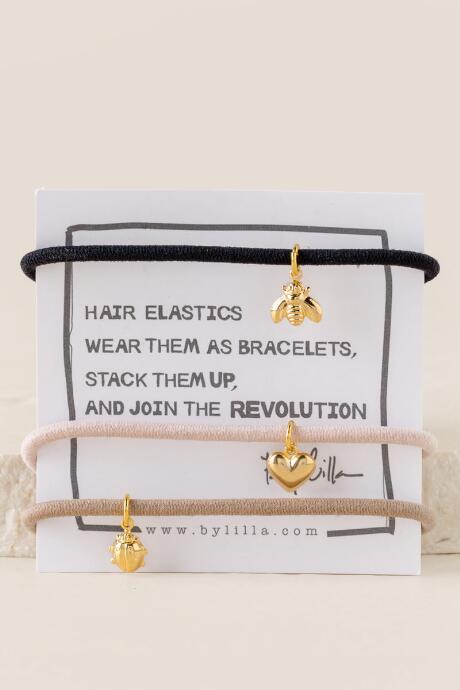 Francescas Itzel Charm Hair Elastic Set - Multi