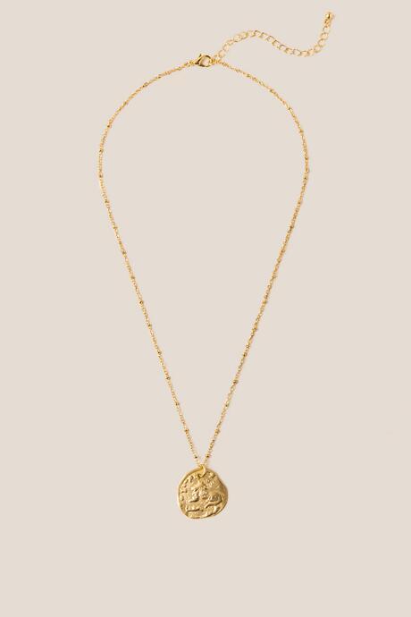 Francesca's Kathy Coin Pendant Necklace - Gold