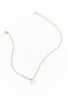 Francesca's Nellie Sparkle Chain Necklace - White