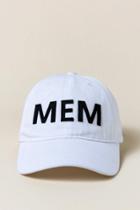 Francescas Mem Basball Cap - White