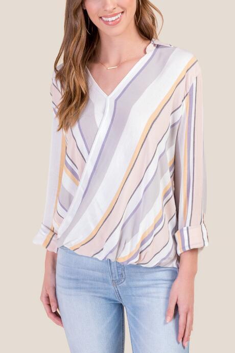 Francesca Inchess Talli Wrap Blouse - Ivory