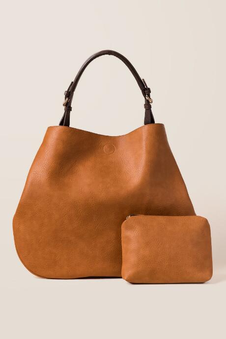 Francesca's Coco Hobo Tote - Cognac