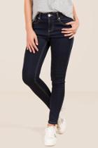 Harper Gwenith Mid Rise Contrast Stitch Clean Jeans - Dark