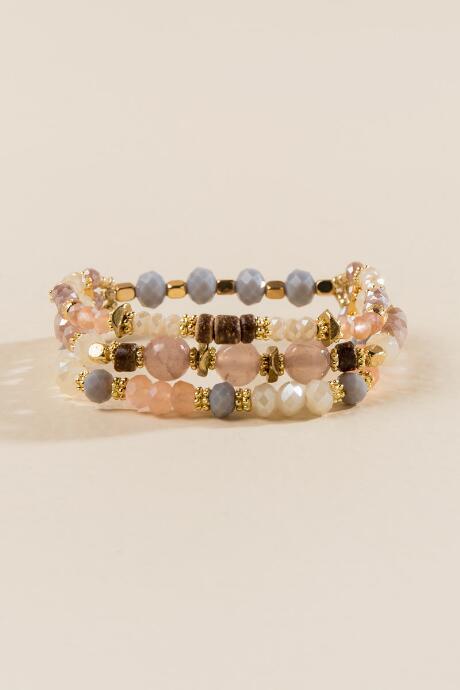 Francesca Inchess Denali Beaded Bracelet - Gray