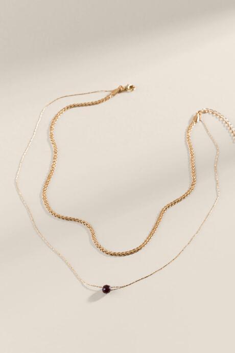 Francesca's Jemma Delicate Layered Necklace - Purple