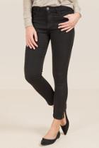 Francesca's Harper Zipper Hem Clean Jeans - Black